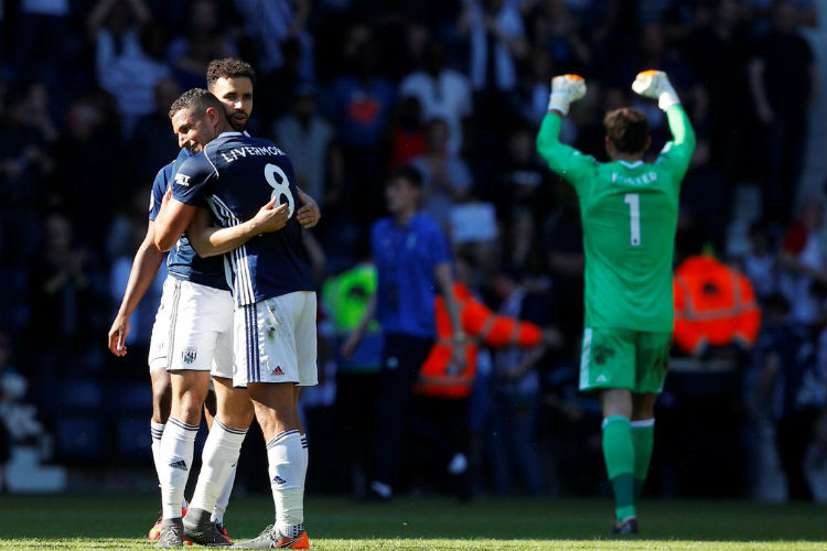 Jake Livermore marcou aos 47 minutos do segundo tempo para o West Bromwich