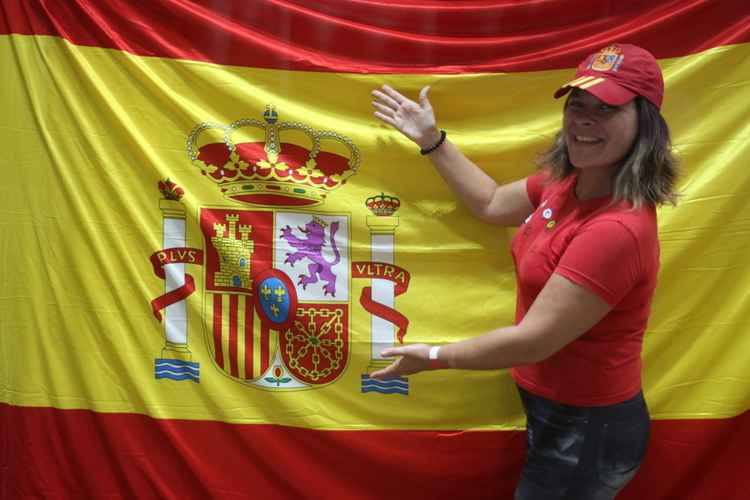 A argentina Patricia Altueña era uma das torcedoras mais empolgadas com o jogo 
