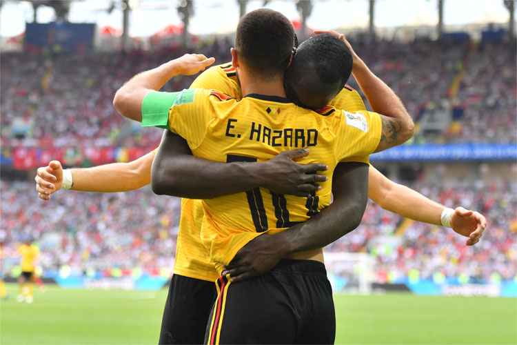 Meia Hazard e atacante Lukaku foram, de novo, os nomes da vitória belga na Rússia