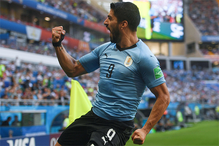 Luis Suárez é a principal esperança do Uruguai no confronto com a Rússia pela liderança do Grupo A