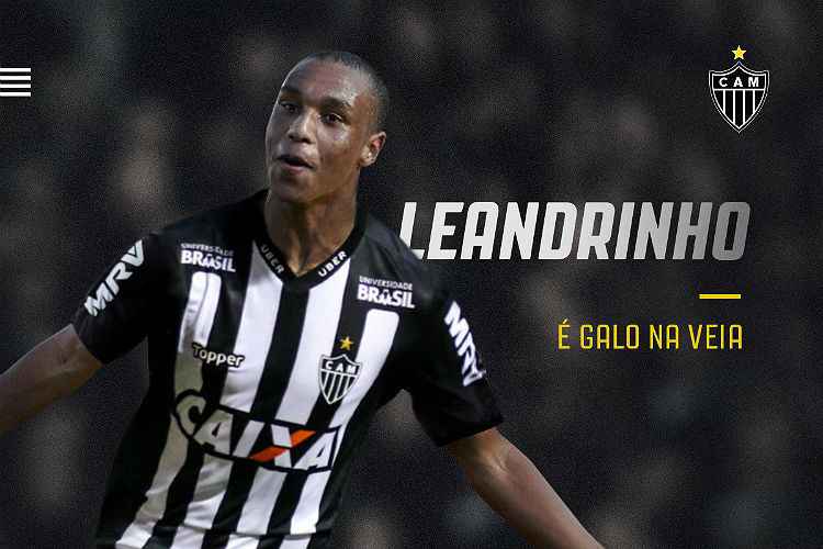 Jovem atacante Leandrinho foi anunciado como reforço do Atlético na manhã desta terça-feira