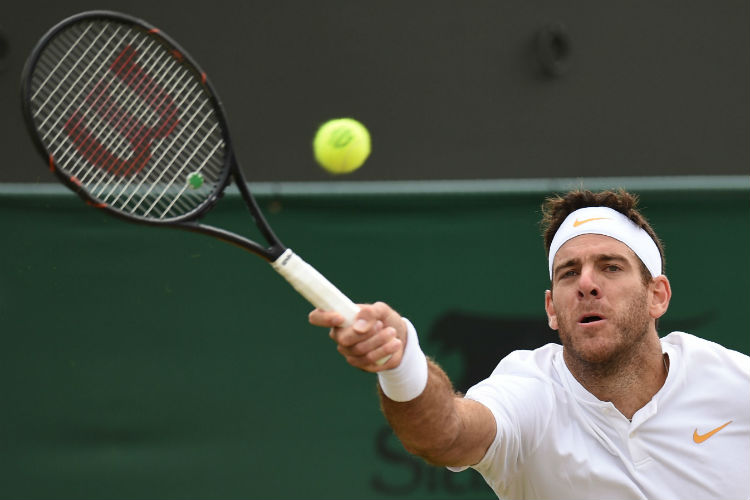 O argentino Del Potro contabilizou 27 aces na partida, contra 13 do francês Gilles Simon