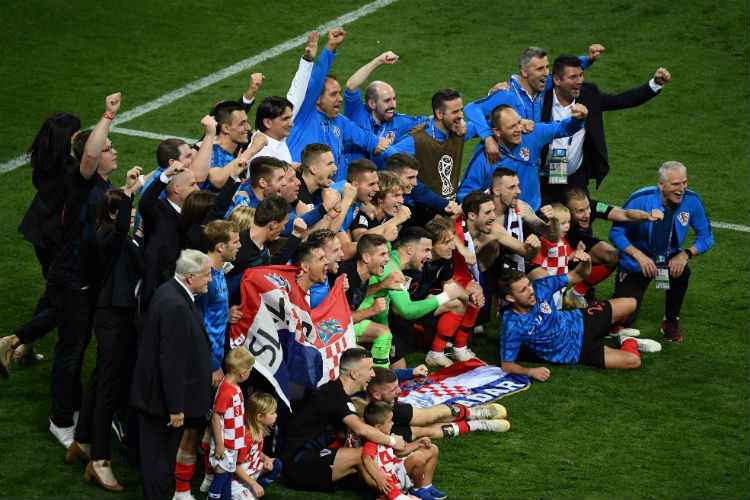 Croácia alcançou pela primeira vez em sua história uma vaga na final da Copa do Mundo