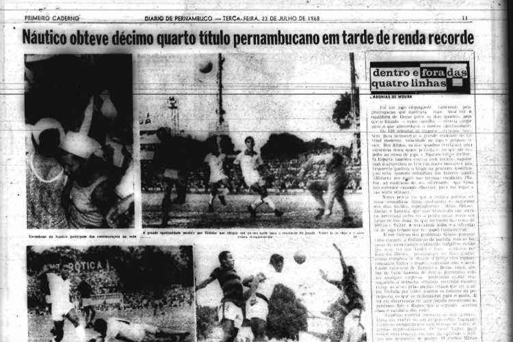 Matéria do Diario narra detalhes da partida vencida pelo Náutico em cima do Sport; clique