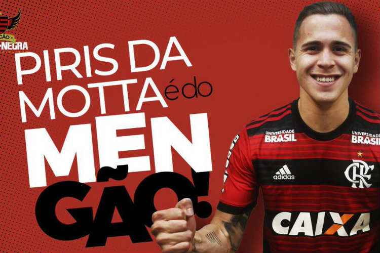 Flamengo anunciou nesta quinta-feira a contratação do volante paraguaio Piris da Motta