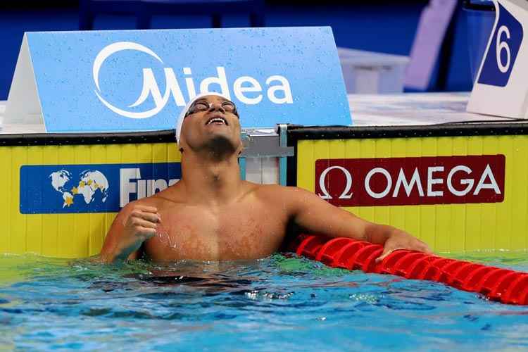 Nadador brasileiro João Gomes Júnior era o mais velho na disputa dos 100m