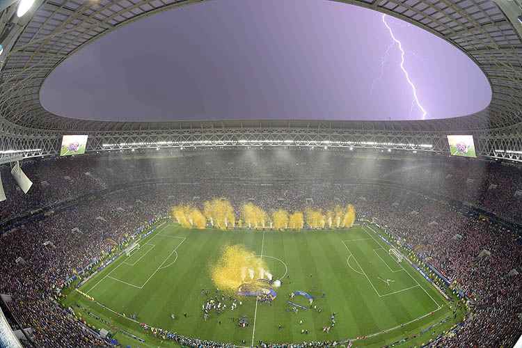 O Estádio Luzhniki, em Moscou, foi palco da grande final da Copa do Mundo da Rússia