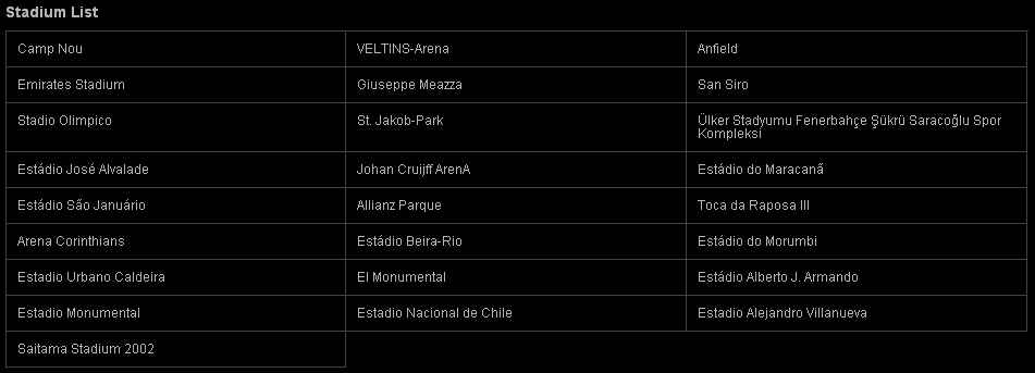 Na versão internacional, PES utiliza termo Toca da Raposa III para se referir ao Mineirão