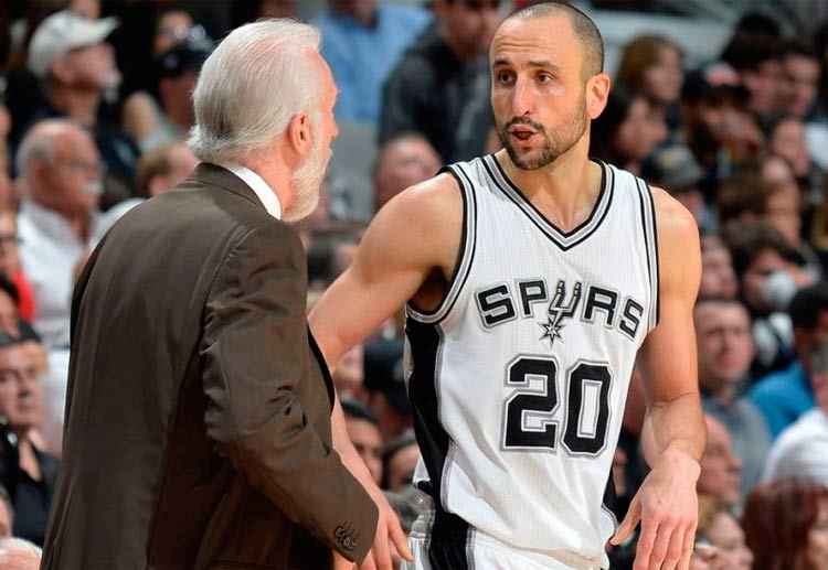 Há 16 anos trabalhando juntos, Popovich e Ginobili levam relação de extrema confiança