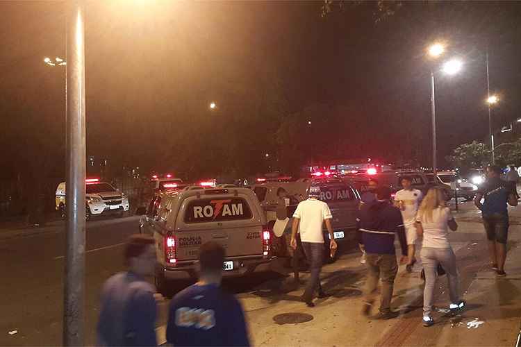 Polícia Militar demorou alguns minutos para controlar o conflito na Avenida Abrahão Caram