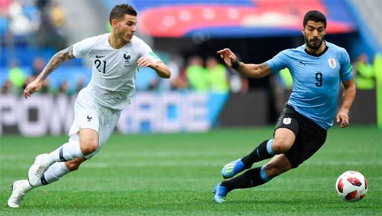 Na Copa da Rússia, a França, que acabou com o título, venceu os uruguaios por 2 a 0