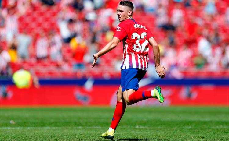 Borja Garcés marcou para o Atlético de Madrid, empatando o jogo e dando números finais