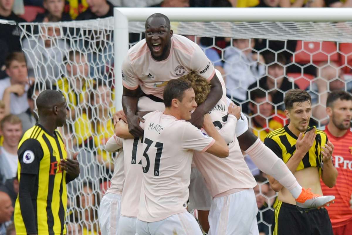 Lukaku marcou o primeiro gol da vitória do Manchester United em Watford