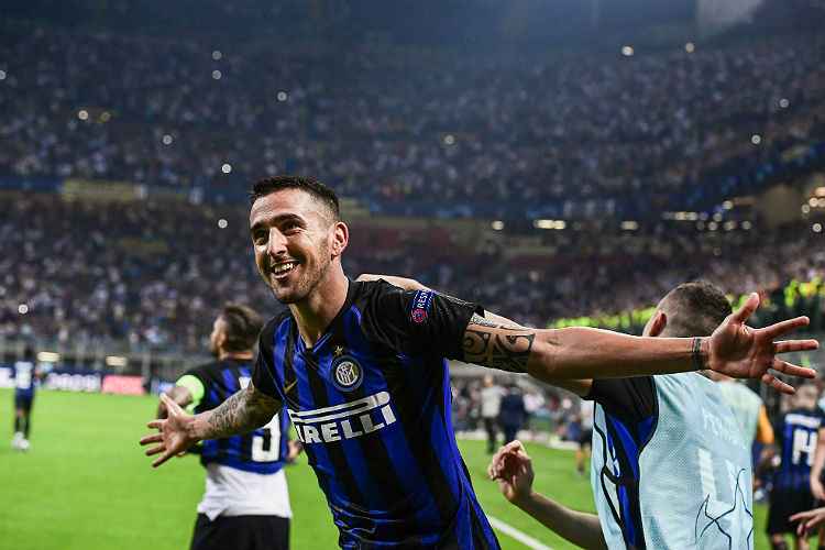 Meio-campista uruguaio Matías Vecino foi o autor do gol salvador da Internazionale em Milão, na Itália