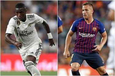 Vinicius Junior (Real Madrid) e Arthur (Barcelona) podem estrear na Liga dos Campeões