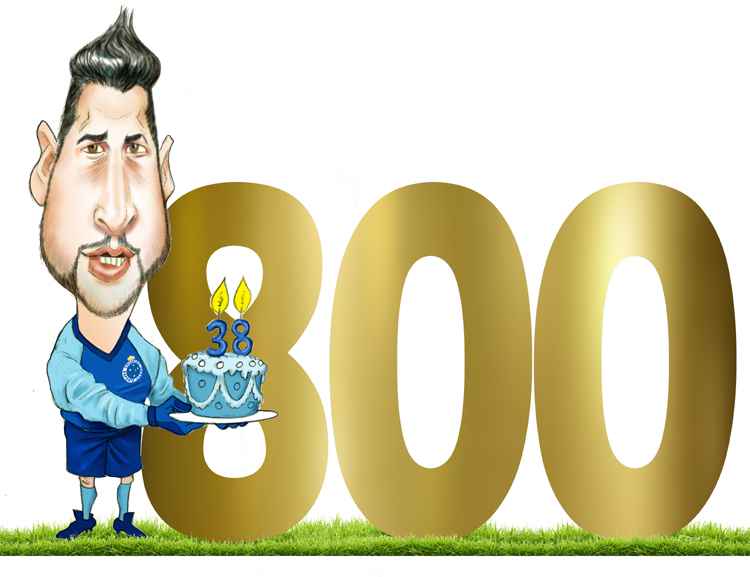 Fábio entrará para um seleto grupo: o de atletas que disputaram 800 jogos por um mesmo clube