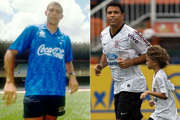 Ronaldo jogou pelo Cruzeiro, onde foi revelado, em 1993 e 1994 e no Corinthians de 2009 a 2011