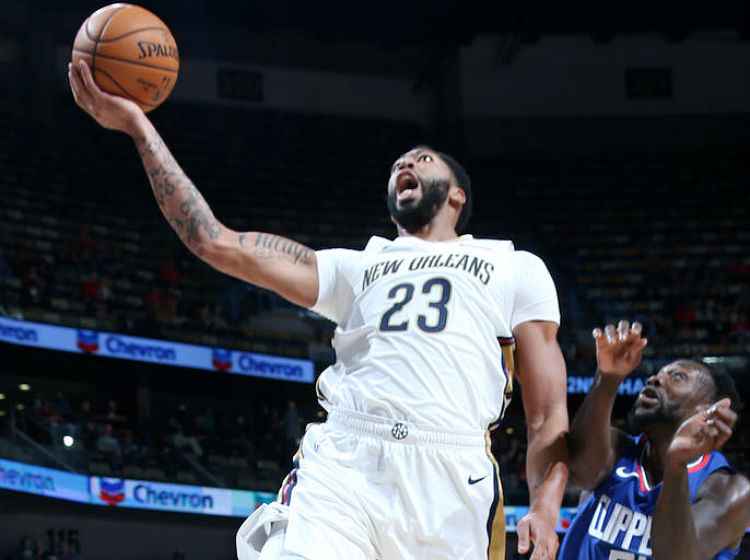 Anthony Davis foi o grande nome da vitória do Pelicans sobre Clippers, com 34 pontos e 13 rebotes