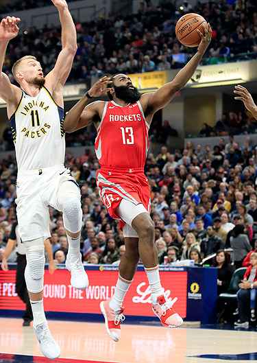 Harden havia desfalcado o Houston Rockets em três partidas por contusão