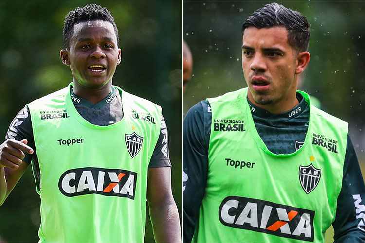 Cazares e Terans disputam uma vaga na equipe do Atlético para o jogo contra o Palmeiras