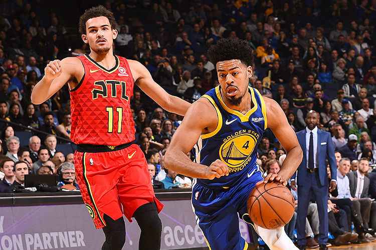 Desfalcado, Golden State Warriors tem dificuldade, mas supera Atlanta Hawks por 110 a 103