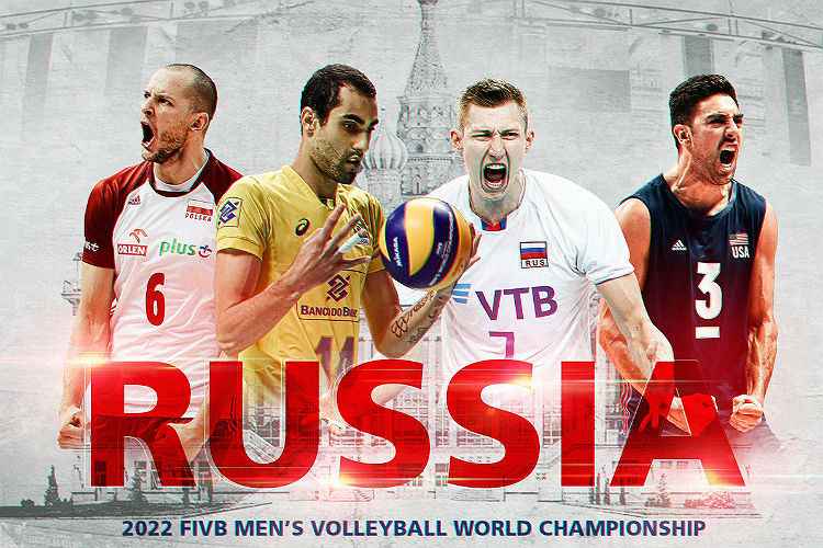 Rússia foi confirmada nesta sexta como o palco do Campeonato Mundial de vôlei masculino em 2022