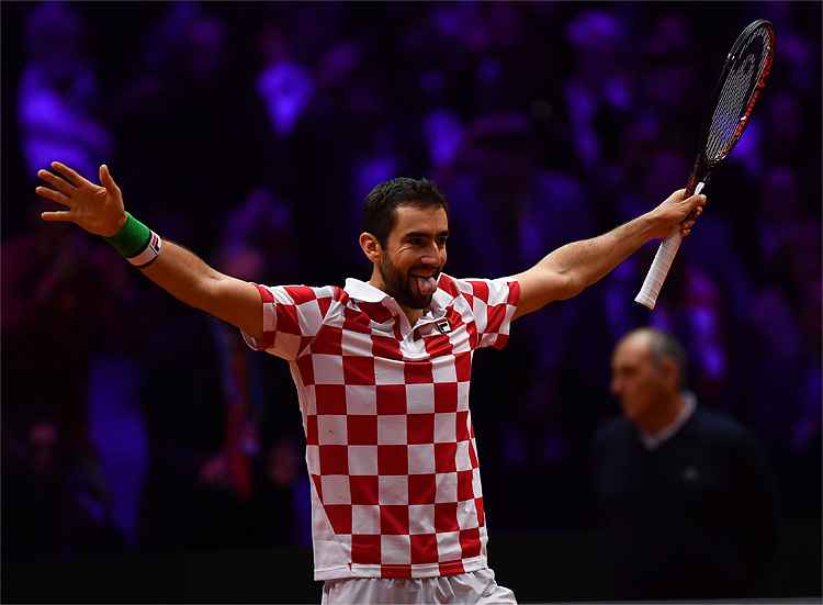 Cilic foi dominante em quadra, fez valer sua superioridade técnica sobre Pouille e venceu com tranquilidade