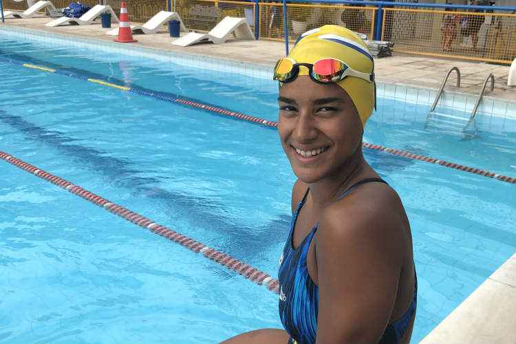 "Eu quero pegar ouro em tudo, sempre quero mais medalhas", declarou a atleta