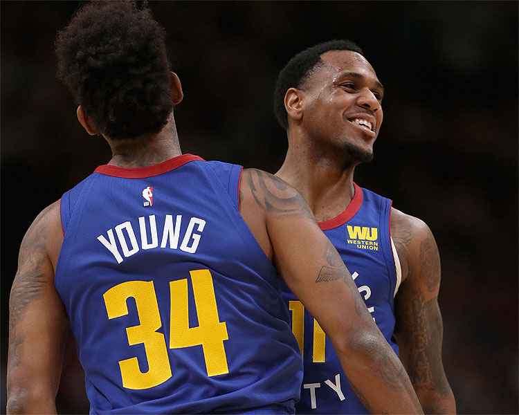 Denver Nuggets bateu o Oklahoma City Thunder por 109 a 98, nesta sexta-feira, em Denver (EUA)