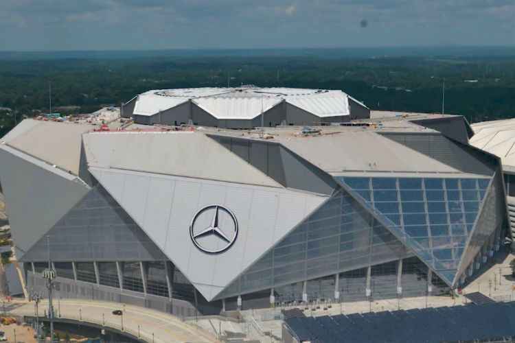 Mercedes-Benz Stadium, casa do Atlante Falcons, será o palco do Super Bowl LIII