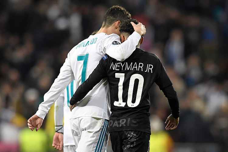 Adversários, Cristiano Ronaldo e Neymar têm em comum a mesma data de aniversário