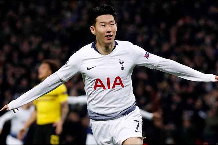 Sul-coreano Son abriu o placar para o Tottenham, que ainda ampliou no segundo tempo