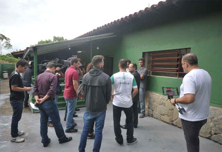 Anderson Racilan recebeu jornalistas para uma visita nas estrutura do clube nesta sexta-feira