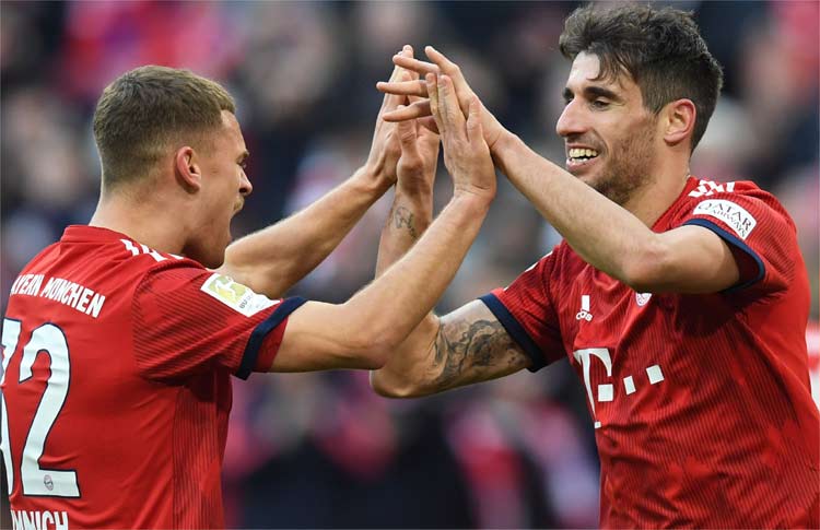 Único gol da vitória do Bayern foi marcado por Javi Martinez