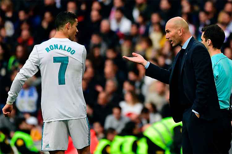 Cristiano Ronaldo se recusou a ser substituído por Zidane na Liga dos Campeões de 2017