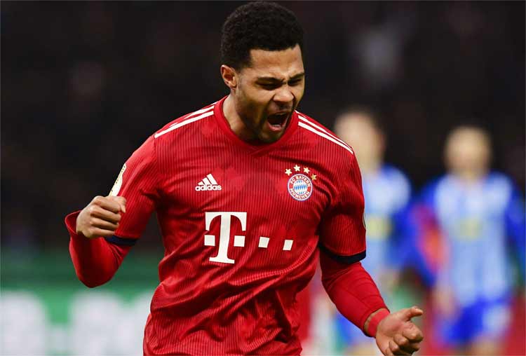 Gnabry passou a atuar no Bayern, de fato, em 2018