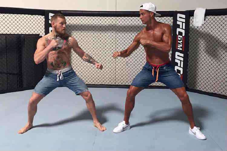 McGregor já treinou com Cristiano Ronado em Las Vegas e na Irlanda