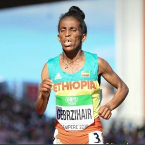 Bronze nos 5.000m do Mundial de 2018, Girmawit Gebrzihair está registrada como nascida em 2001
