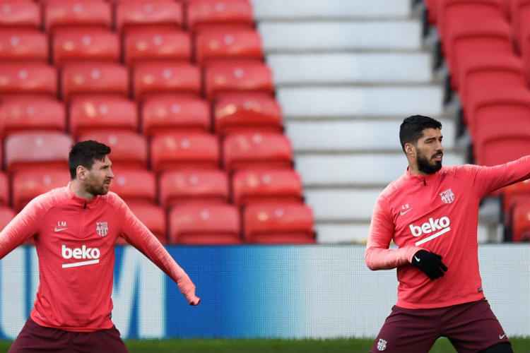 Barça aposta na força do seu ataque, composto por Messi e Suárez