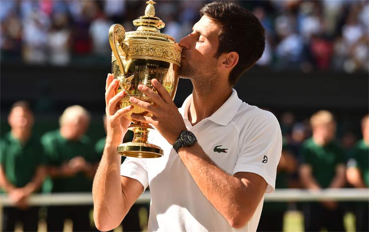 Novak Djokovic veneu Kevin Anderson e ficou o título de Wimbledon em 2018