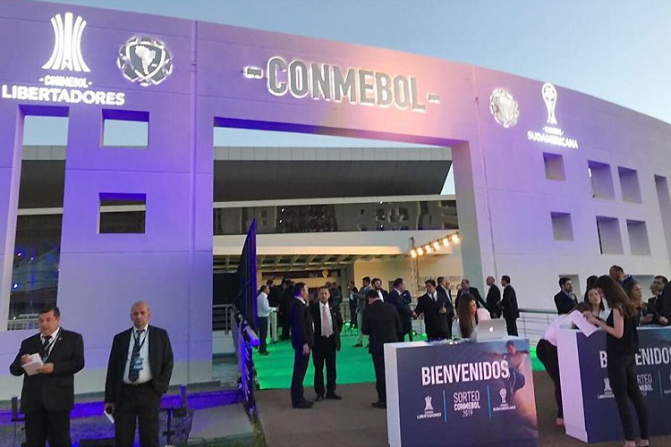 Sede da Conmebol recebeu dirigentes para sorteio das oitavas da Libertadores