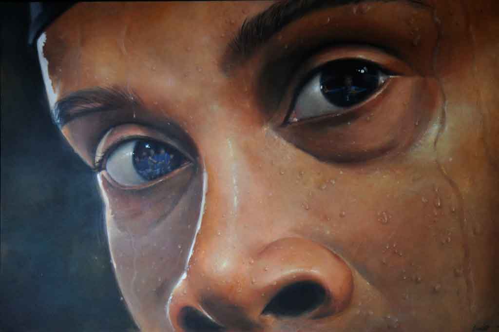 Cameleão teve a ideia de homenagear o ex-jogador por meio de pinturas e caricaturas