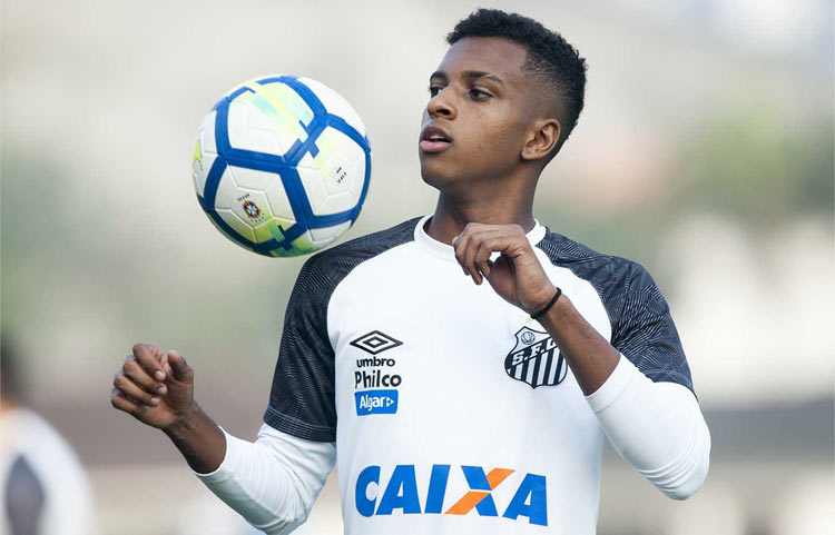 Rodrygo pode desfalcar o Santos em quatro compromissos