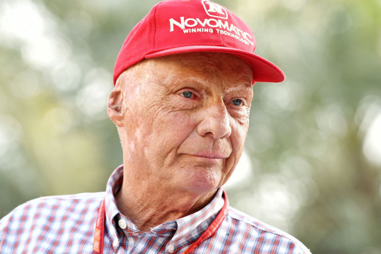 Lauda foi tricampeão da Fórmula 1: 1975, 1977 e 1984