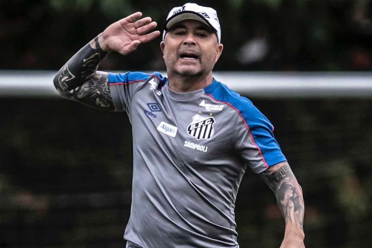 Técnico Jorge Sampaoli teve a semana cheia de preparação no CT Rei Pelé