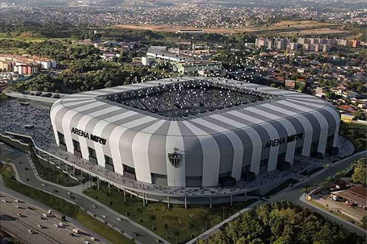 Projeto do estádio do Atlético no bairro Califórnia