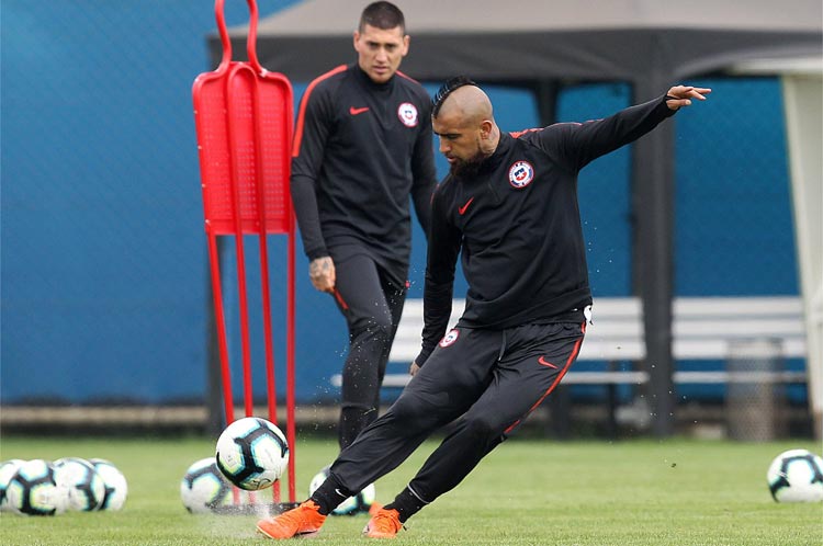 Vidal destacou que a intenção é levar o Chile ao tricampeonato da Copa América