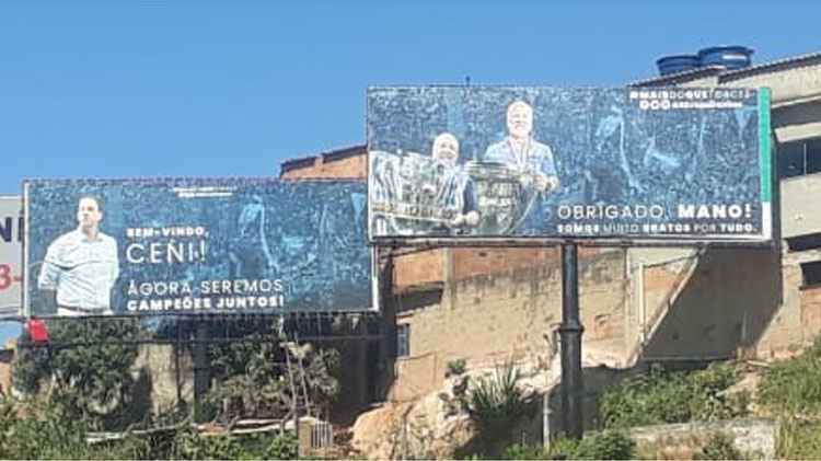Torcedores deram as boas-vindas a Rogério Ceni e agradeceram passagem de Mano pelo Cruzeiro