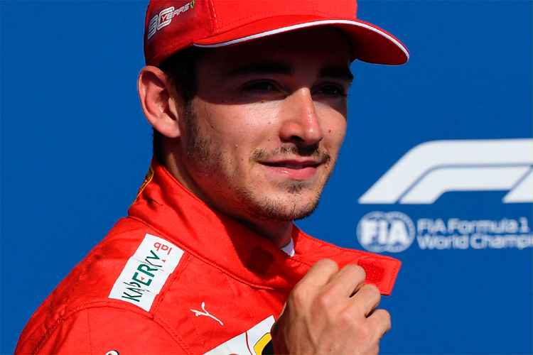Alegria geral: Charles Leclerc conquistou a pole na Bélgica