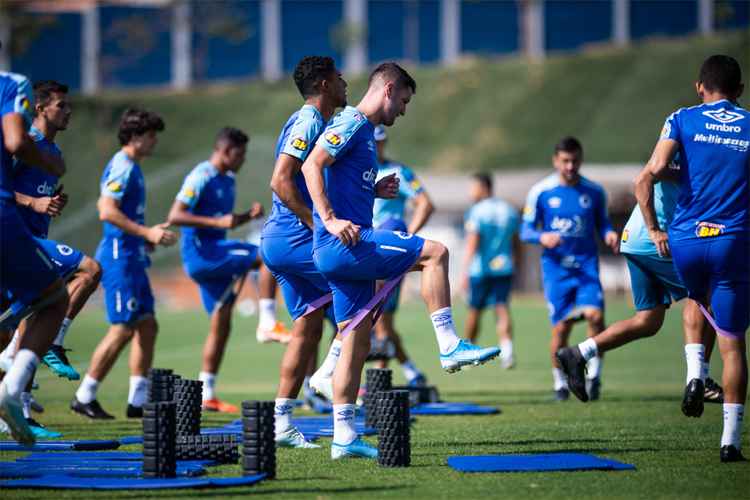 Cruzeiro fechou preparação para duelo diante do Palmeiras com treino na Toca II, nessa sexta-feira